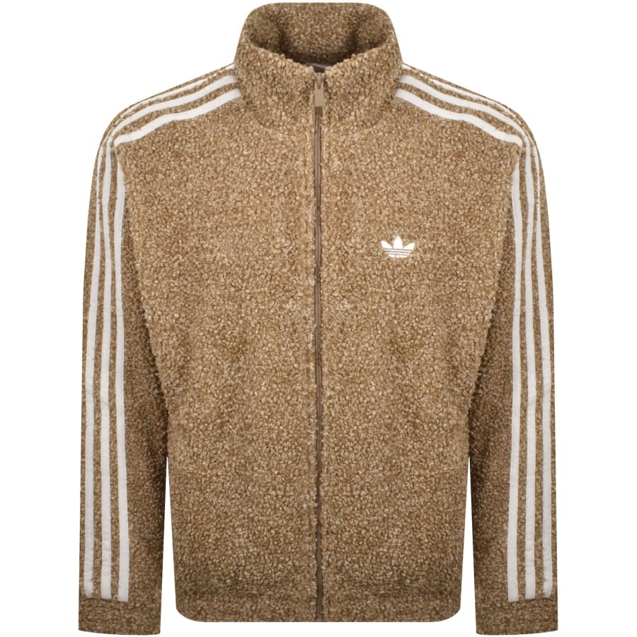 adidas Originals Boucle Firebird Track Top Brown | Mainline